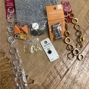 Beads, charms, jewelry making supplies, jump rings, Packers, over $50 value!